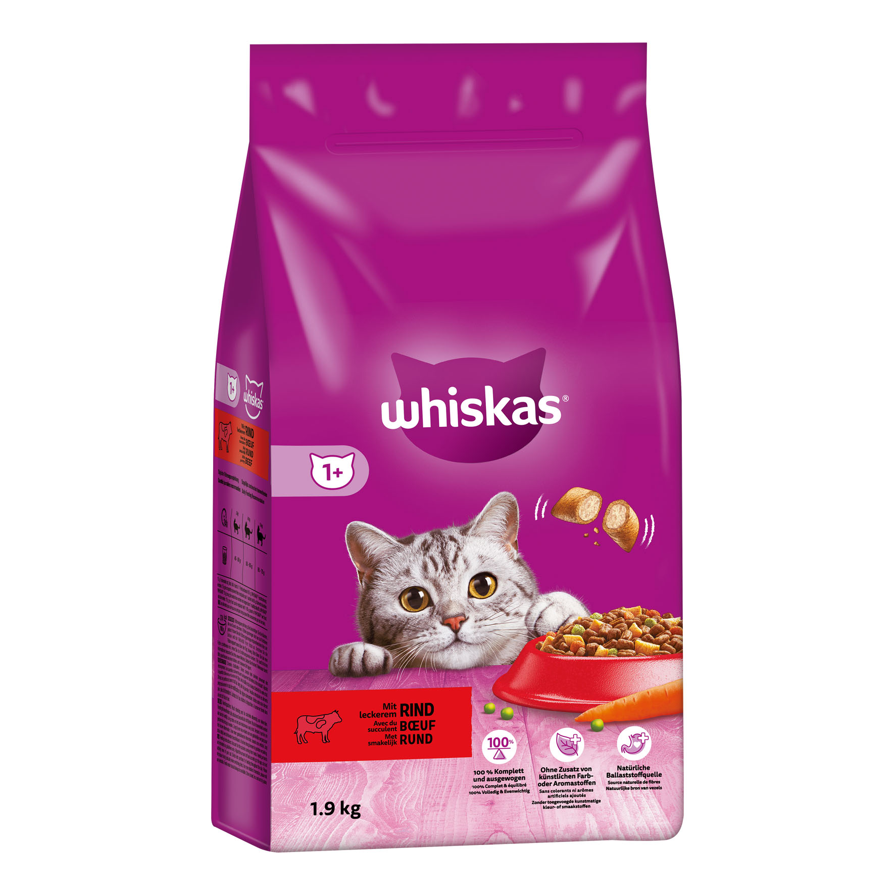Whiskas Trocken Rind 1+, 1.9kg