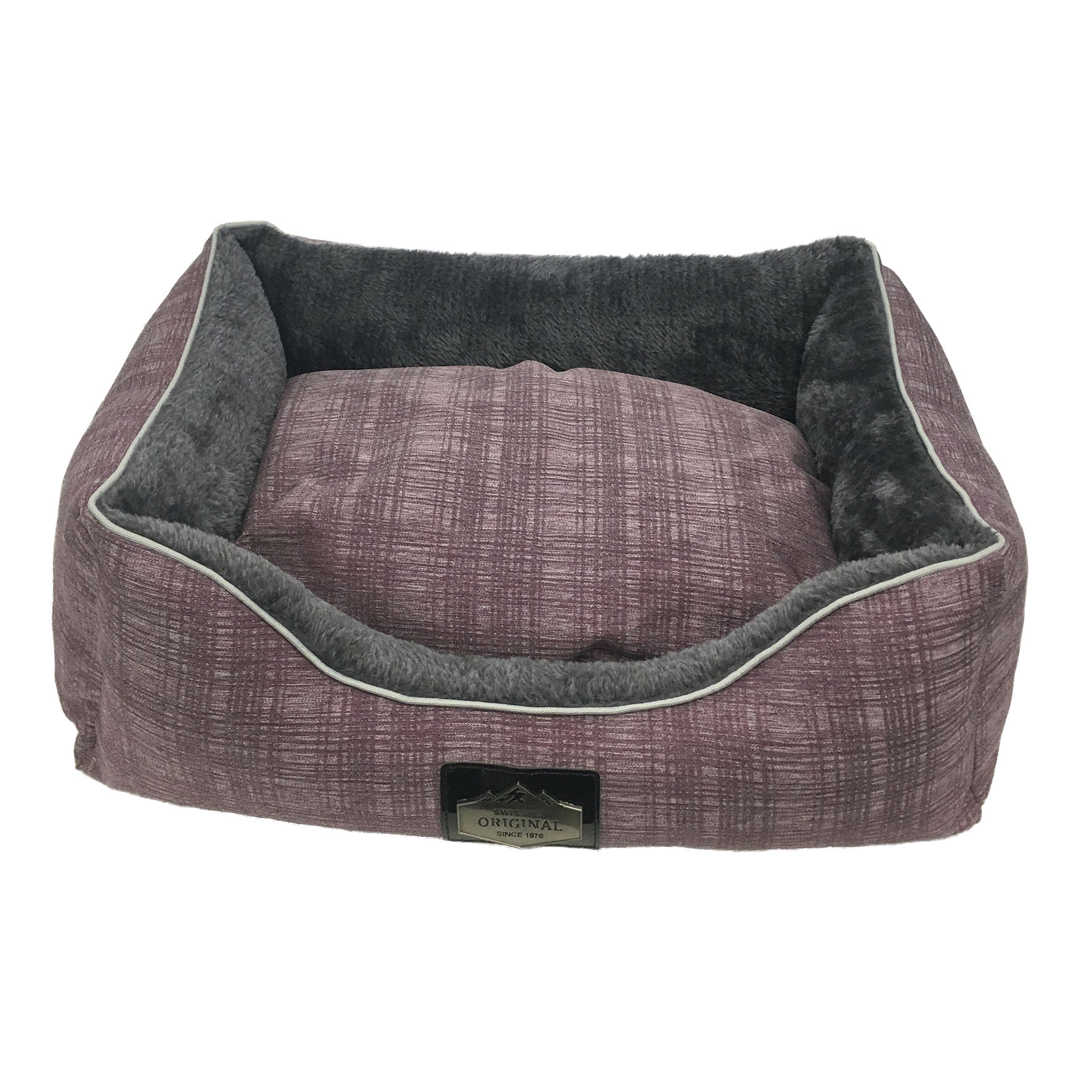 swisspet lit pour chien & chat Joy, lilas-quadratique S=50x40x15cm