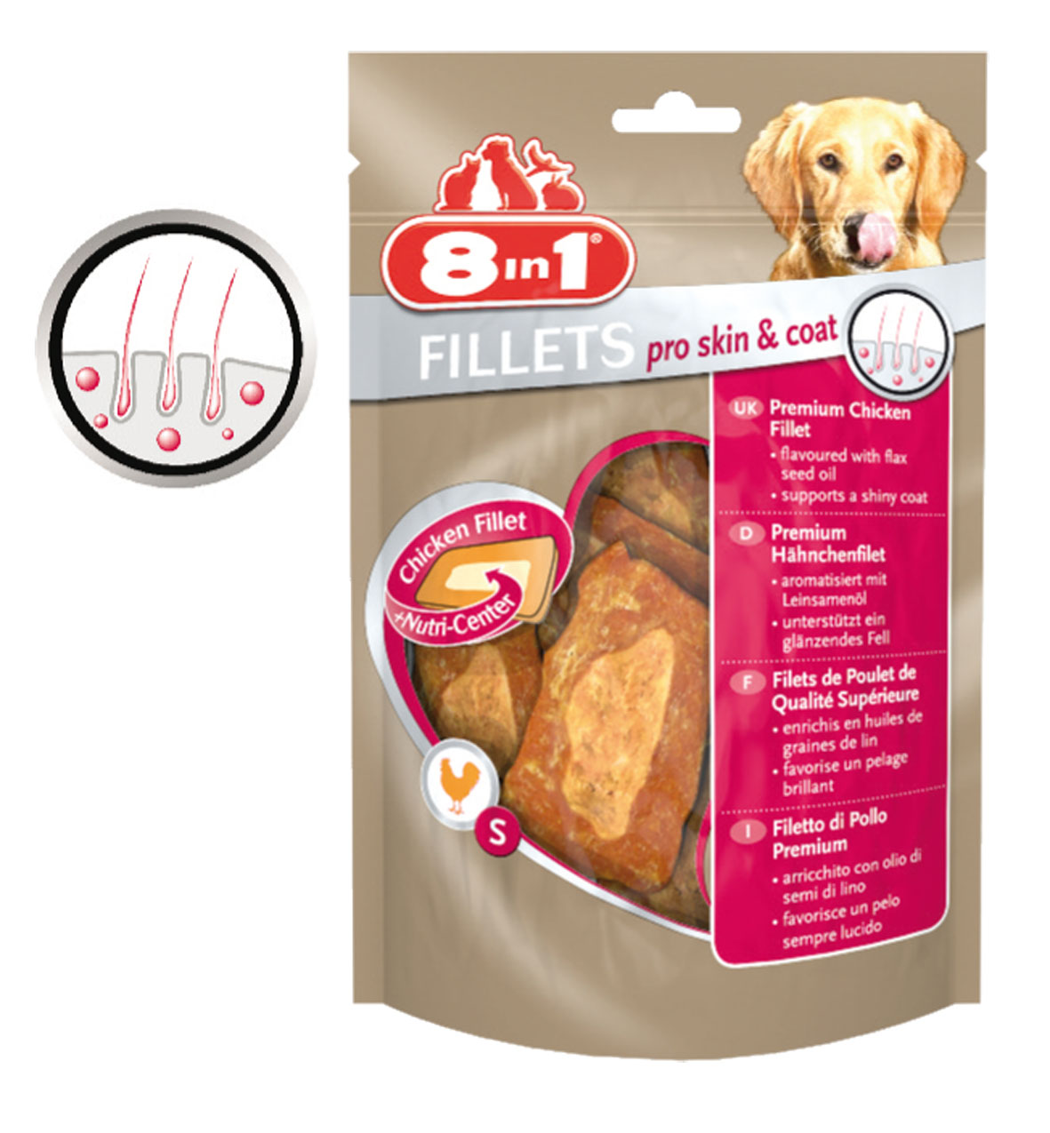 8in1 Fillets Pro Skin & Coat 80g