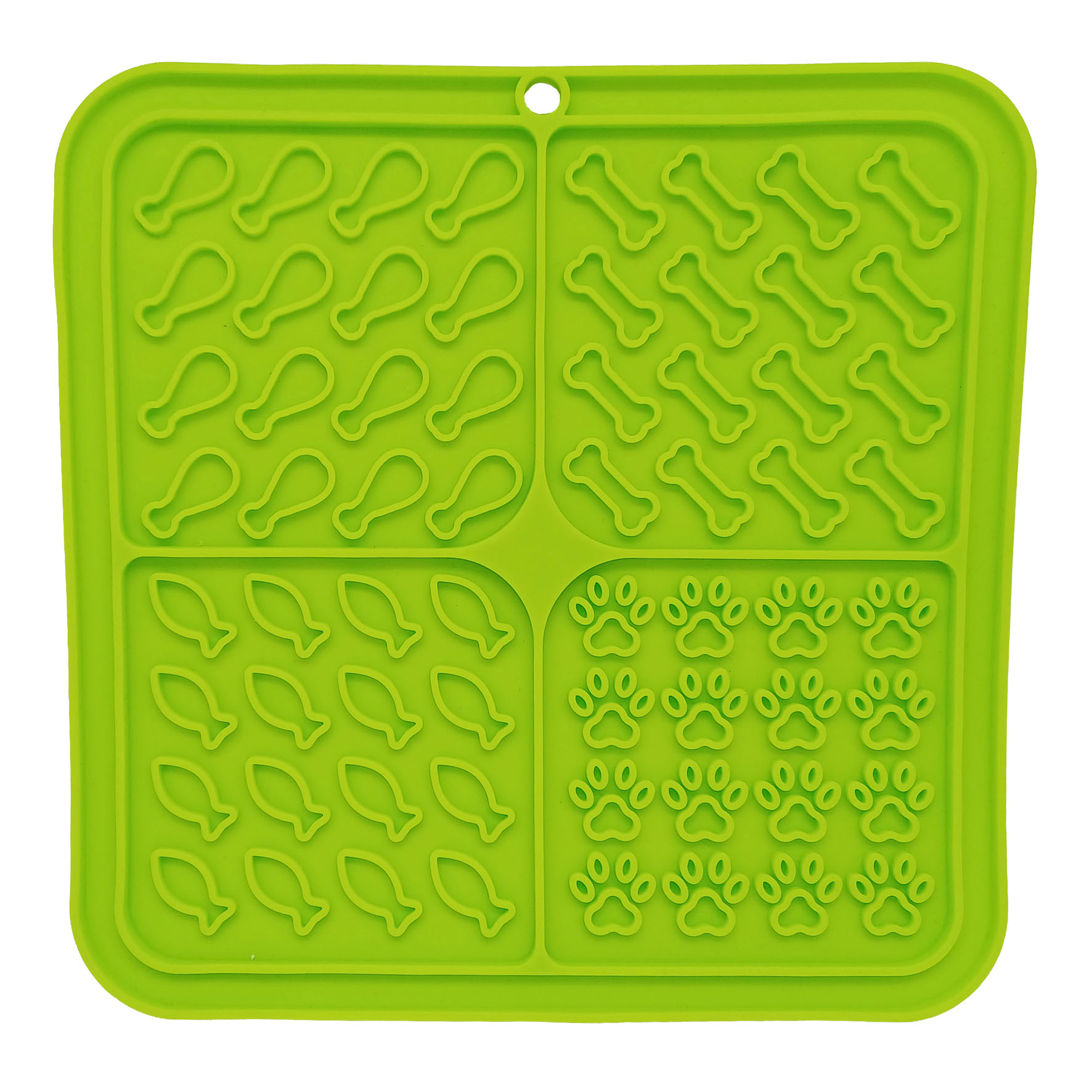 swisspet Leckmatte - Feedmat Bone & Fish mit Saugnäpfe, blau