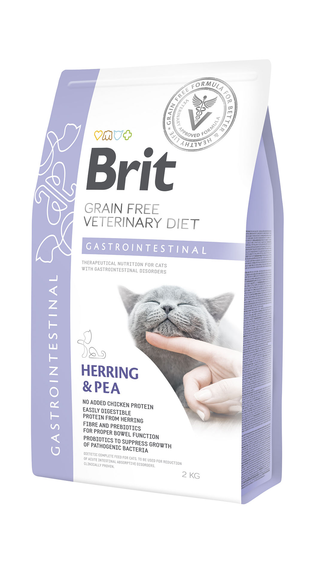 Brit Vet Cat Gastrointestinal – Hareng & Pois, croquettes pour chats
