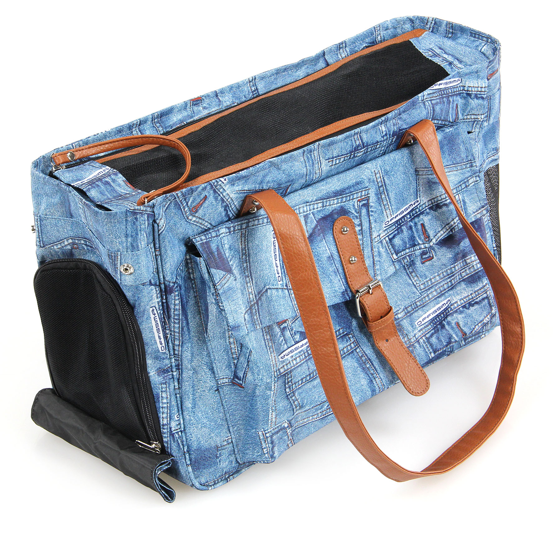 swisspet Hunde- & Katzen-Tragtasche Jeans
