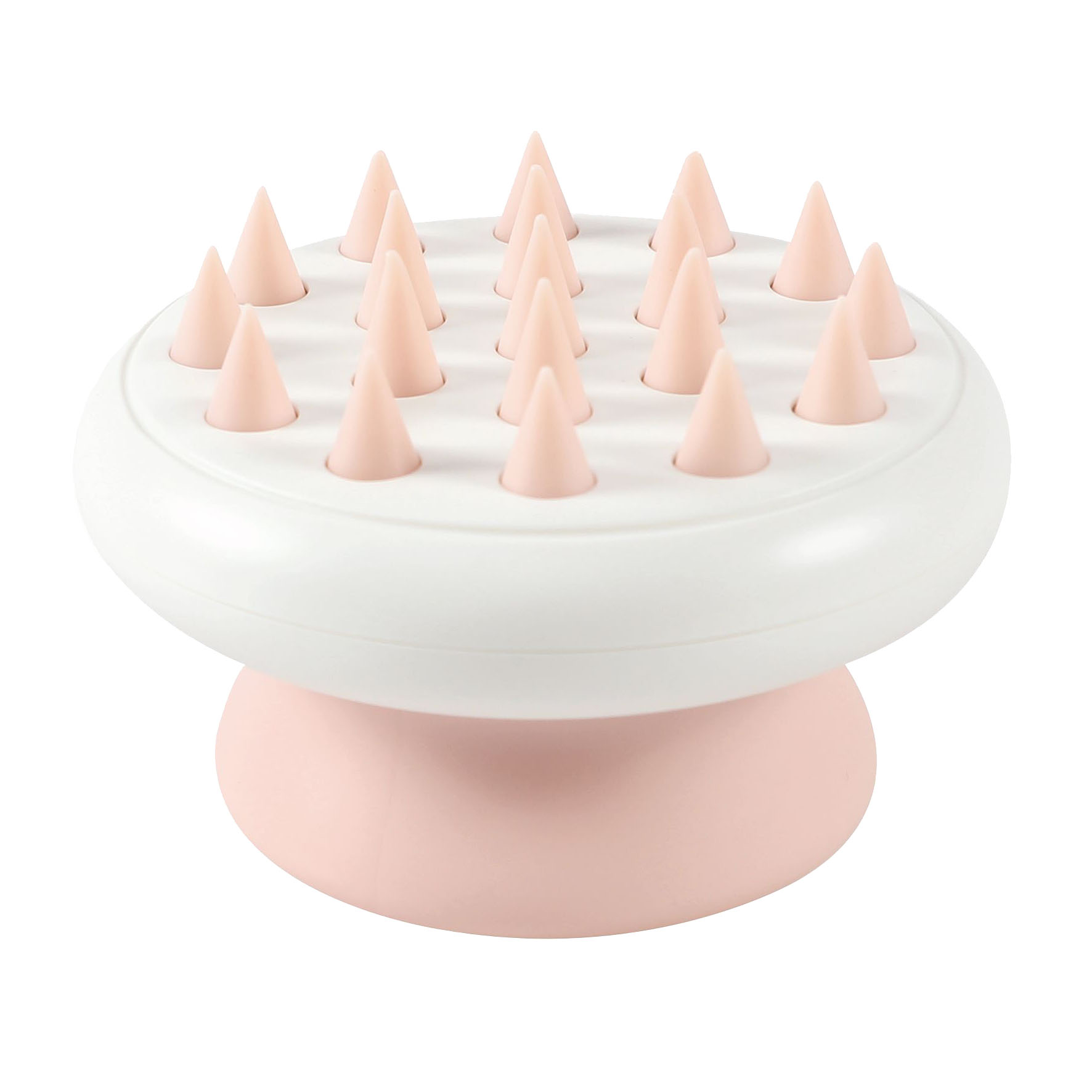 M-Pets Massagekamm, Scharfe Zähne, weiss & rosa, 8 x H 5.4 cm