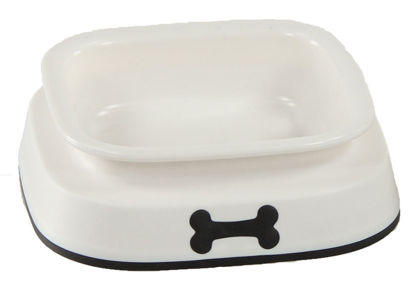 swisspet Hundenapf Boney, weiss 550ml, 18x18x6cm