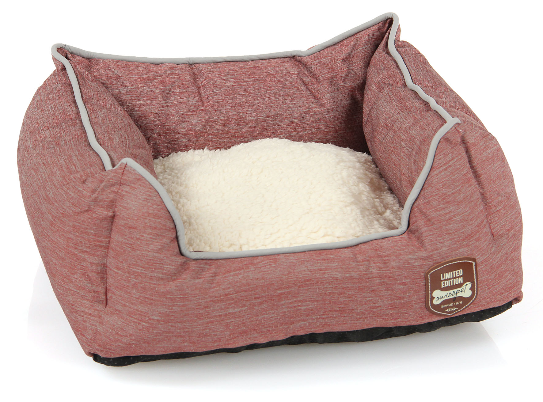 swisspet Bett San Diego, rot, L, 65x60x22cm