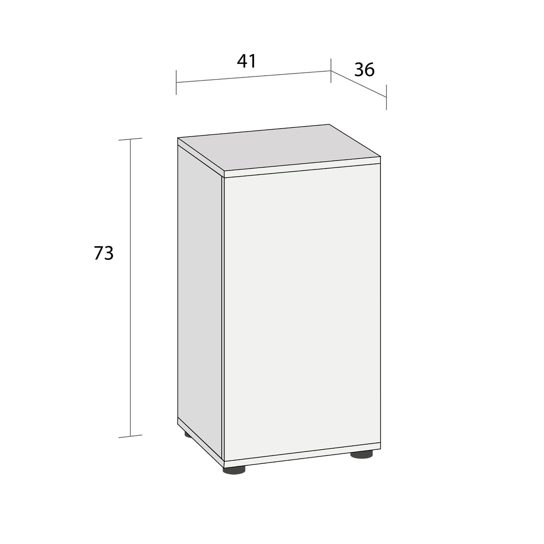 Juwel Schrank SBX Vio Cube 54, weiss