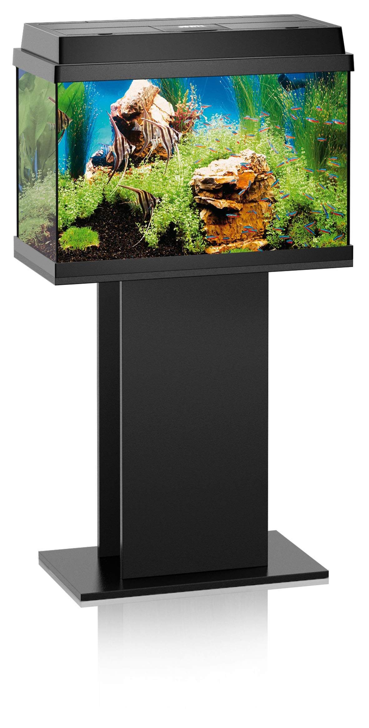 Juwel Stand, 51/61x31cm, H=63cm, schwarz
