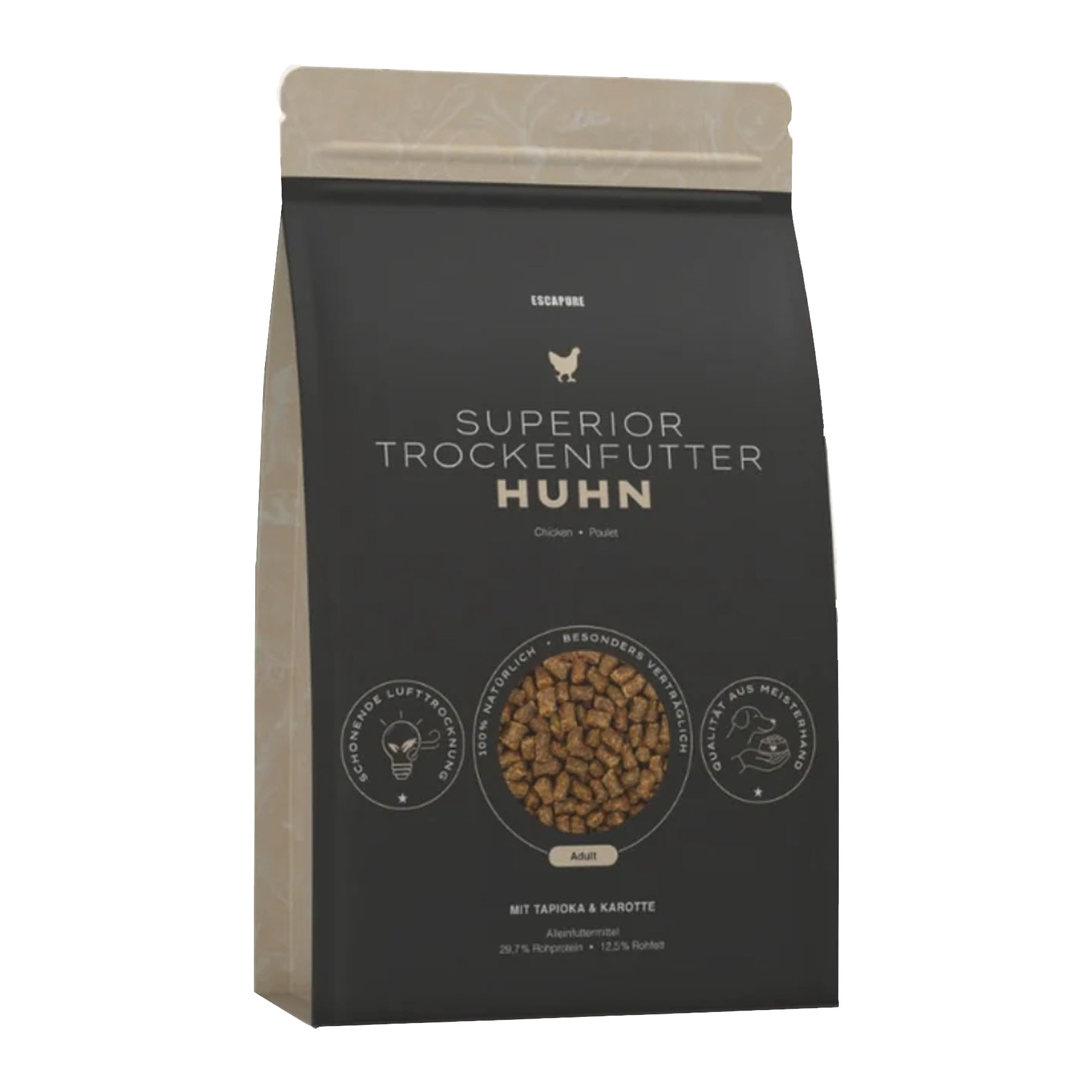 Escapure Superior - Huhn, Trockenfutter für Hunde, 1.5kg