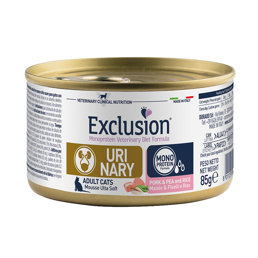 Exclusion Cat VET URINARY Pork 85g