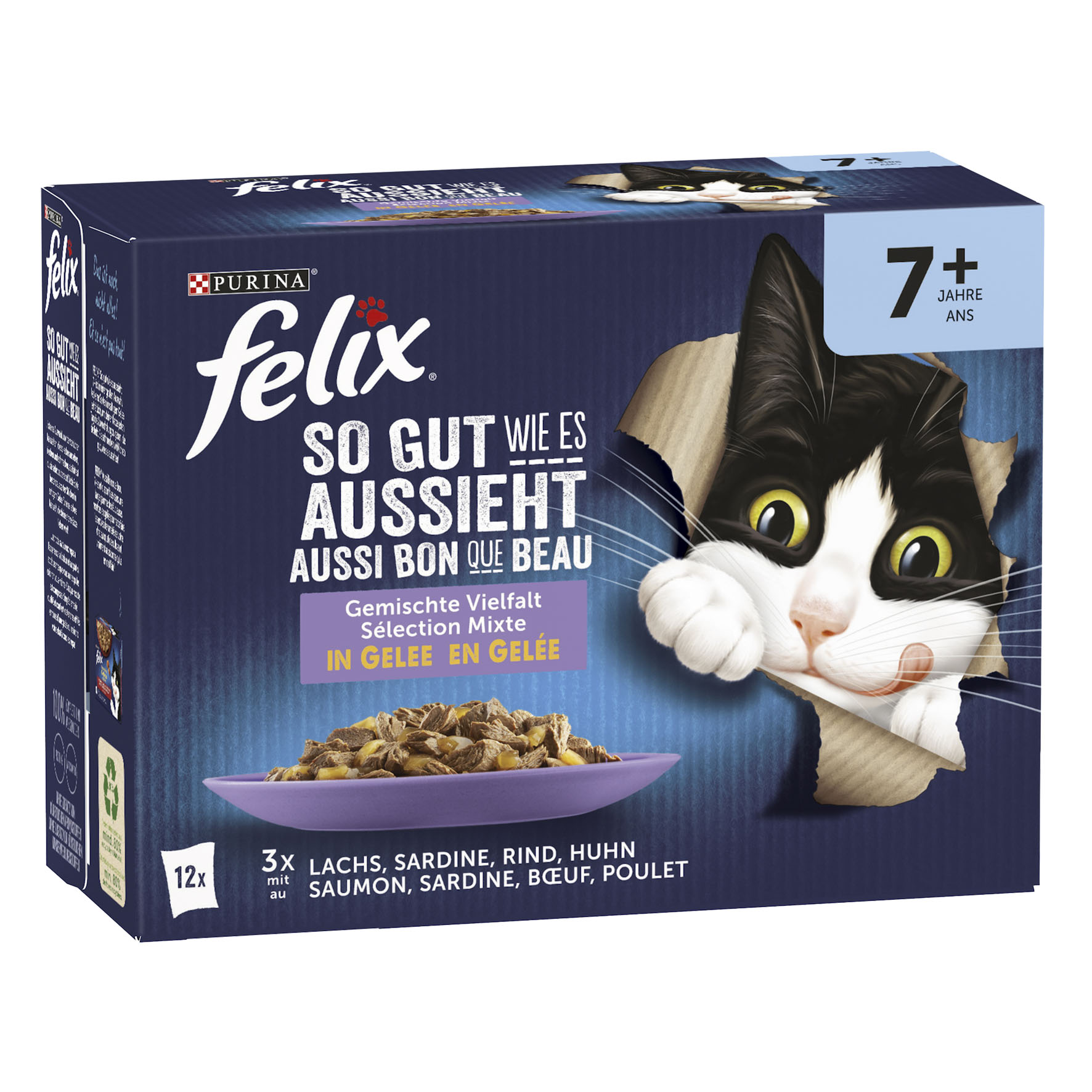 Felix Senior 7+ Fleisch & Fisch, 12x85g