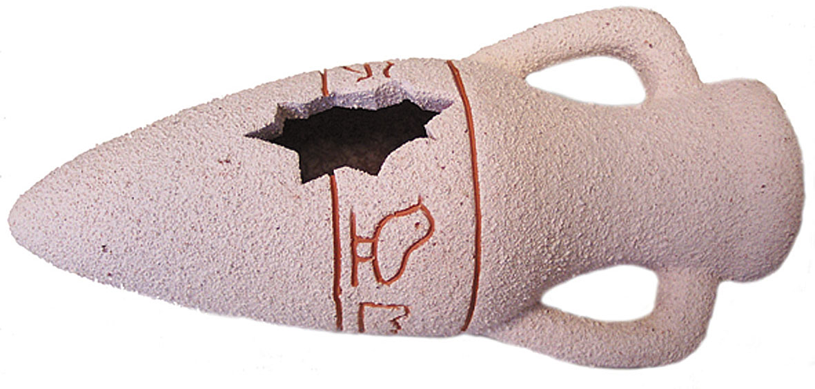 Amazonas Amphore sand, klein, 10cm