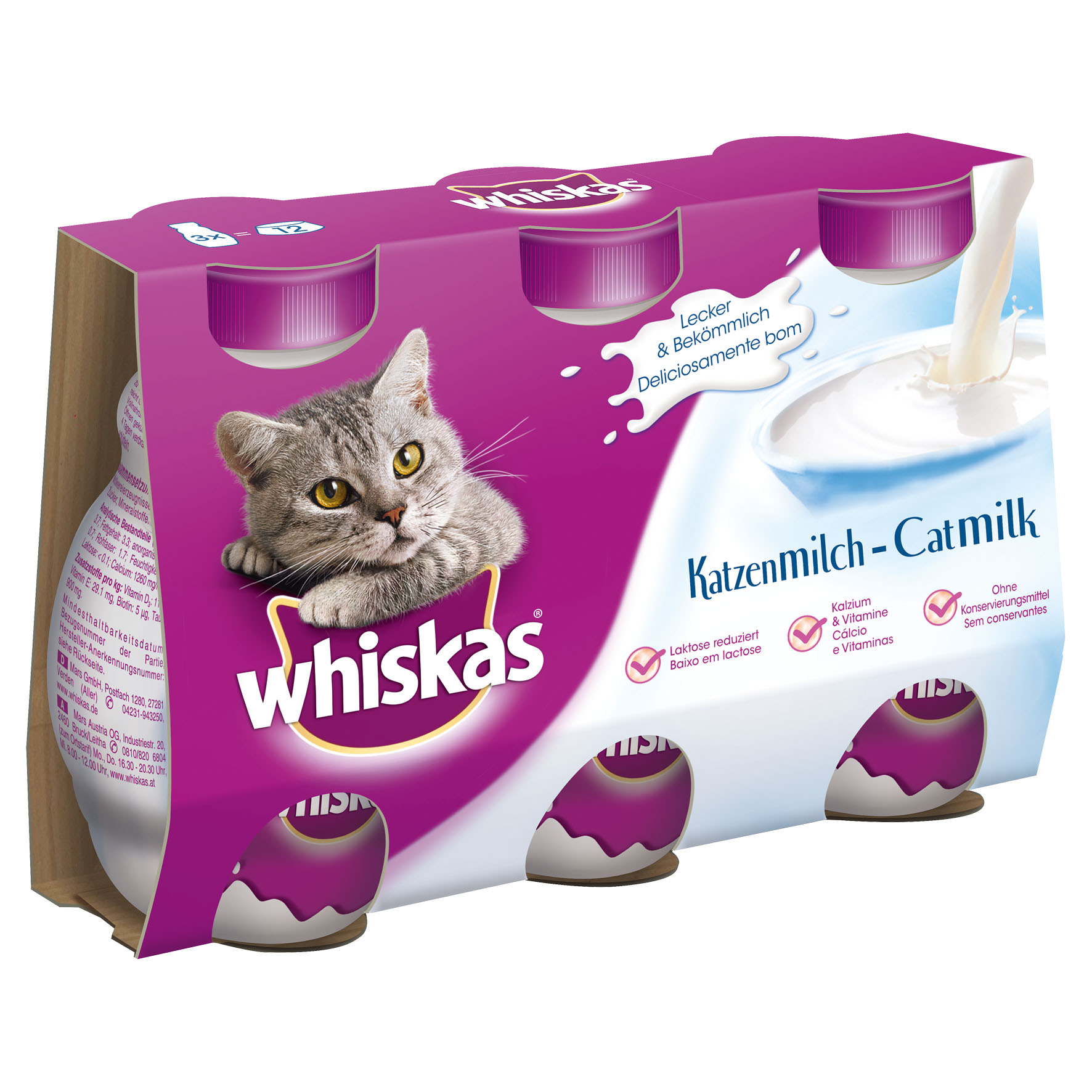 Whiskas Milch 3 x 200ml