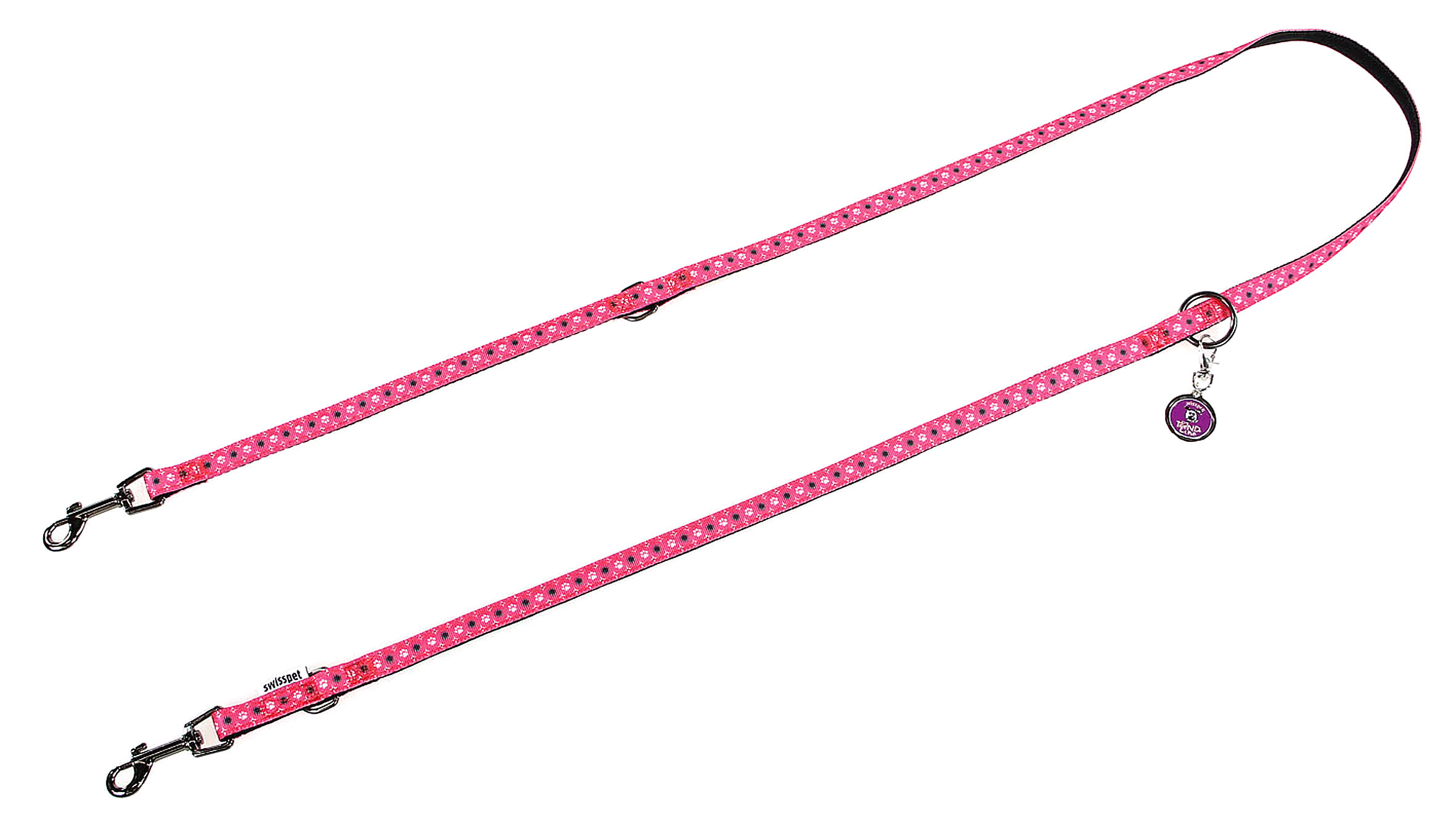 TrendLine laisse Valetta, rose vif, 15mm/180cm