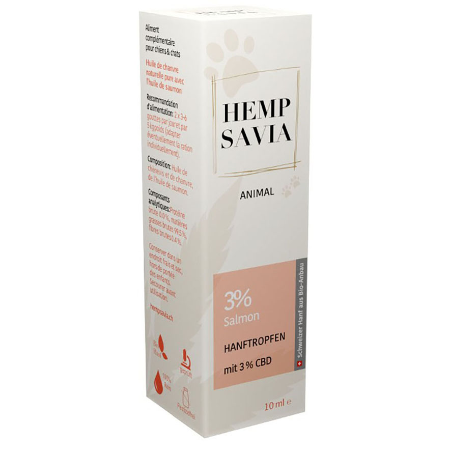 Hempsavia Lachs CBD Öl 3%, 10ml
