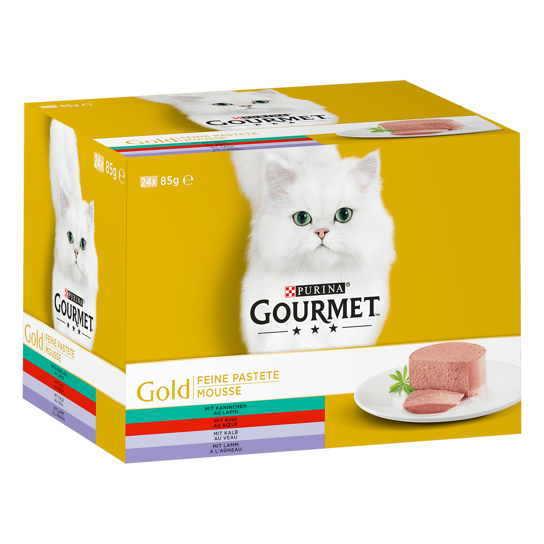 Gourmet Gold Feine Pastete Fleisch, 24x85g