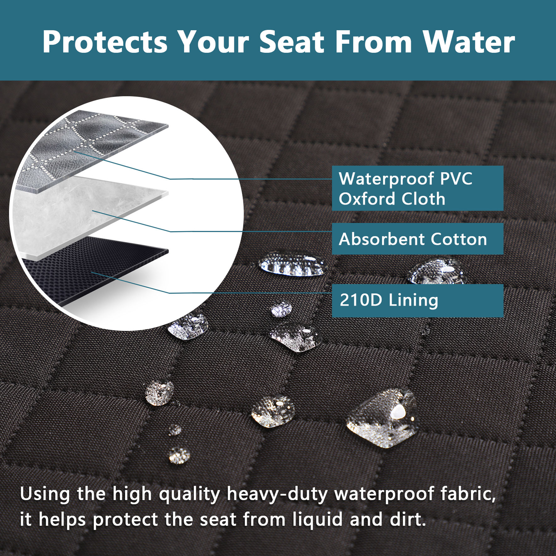 Petsfit couverture de protection du coffre Lucky 100x186cm