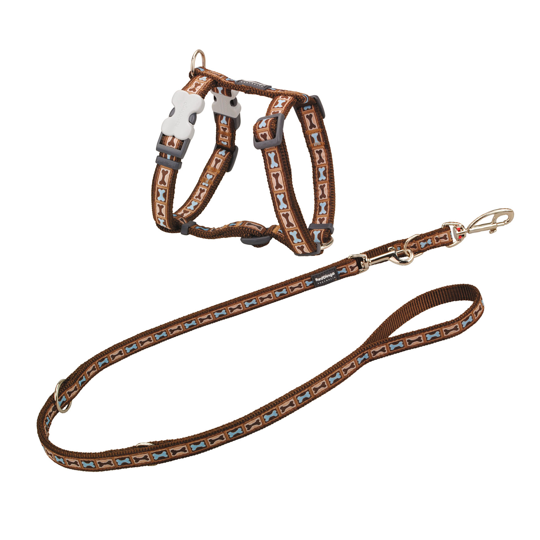 RedDingo Geschirr Design Bone Yard, braun