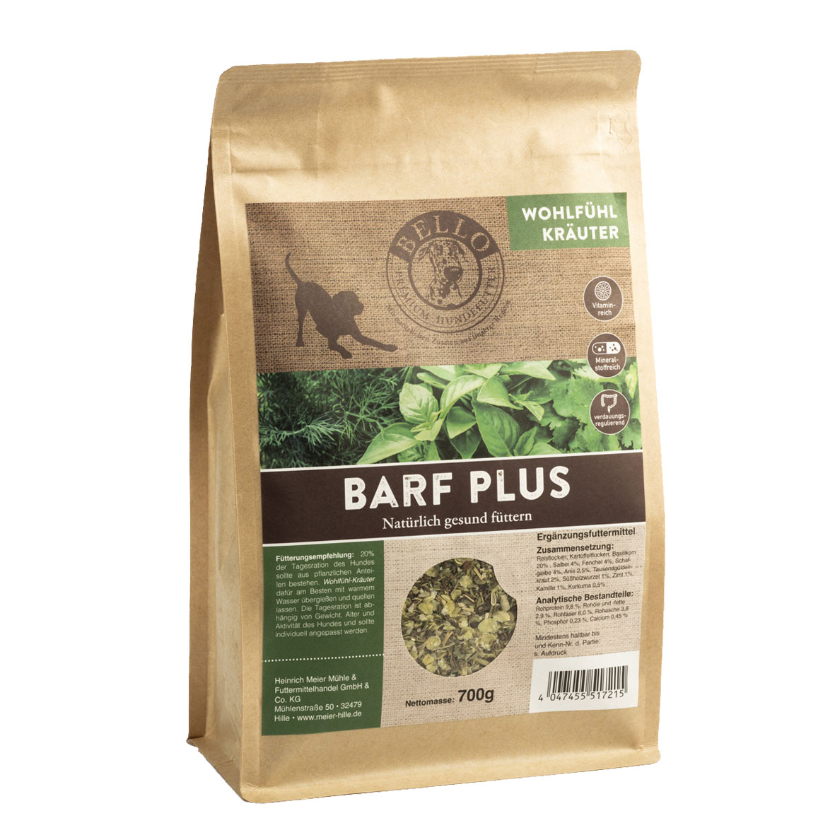 Bello Barf Plus Wohlfühlkräuter 700g