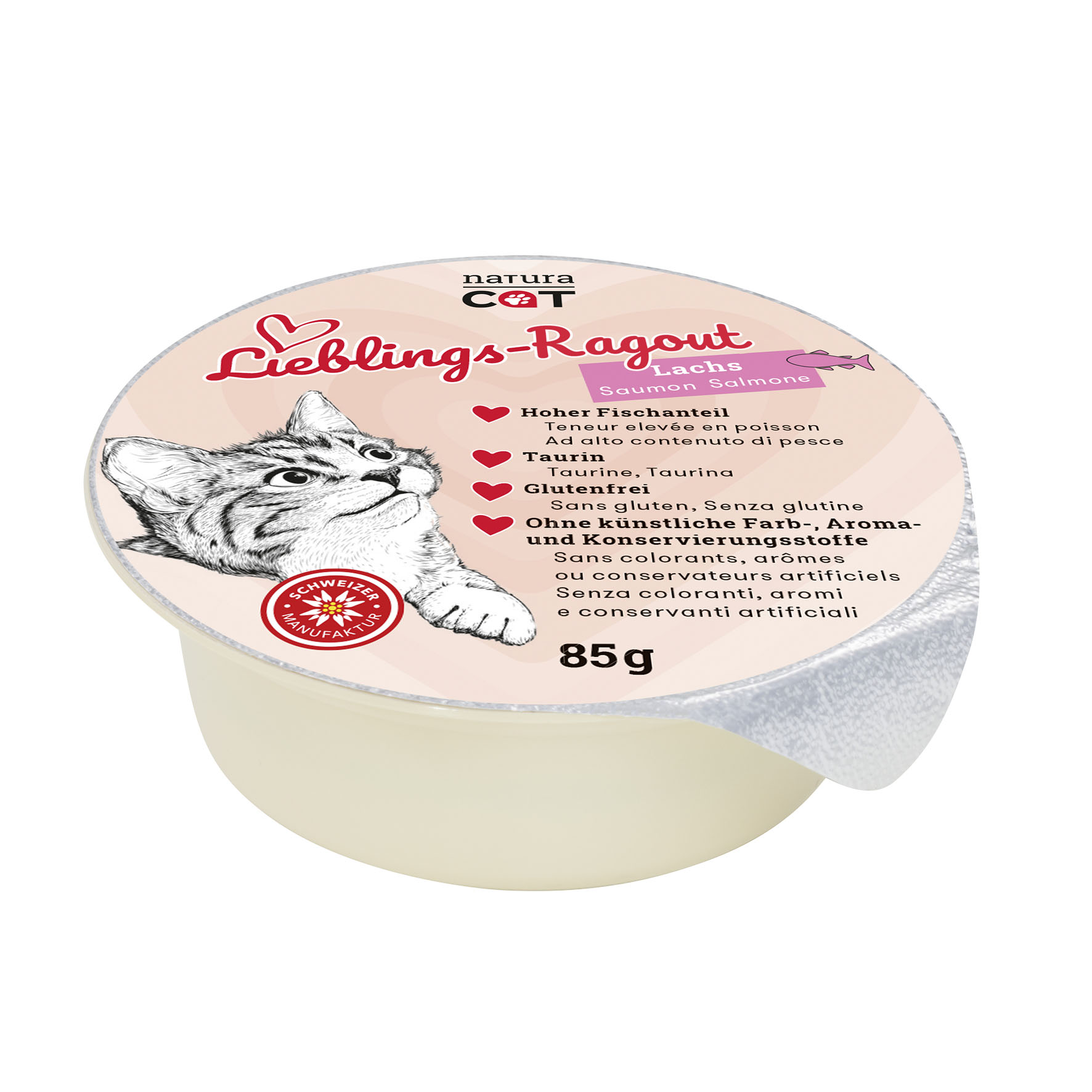NaturaCat Lieblings-Ragout Lachs, 12x85g