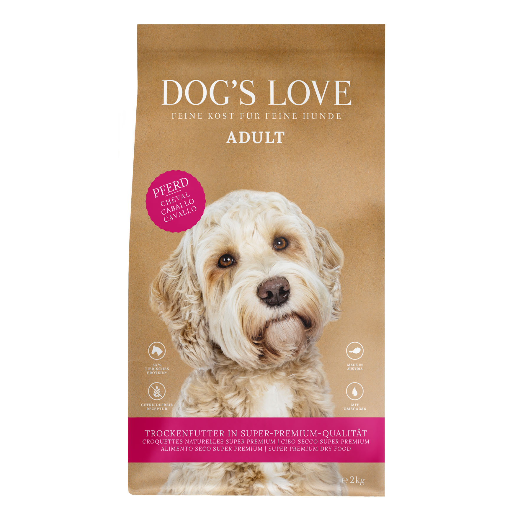 Dog's Love Pferd, Süsskartoffel & Äpfel, 2kg