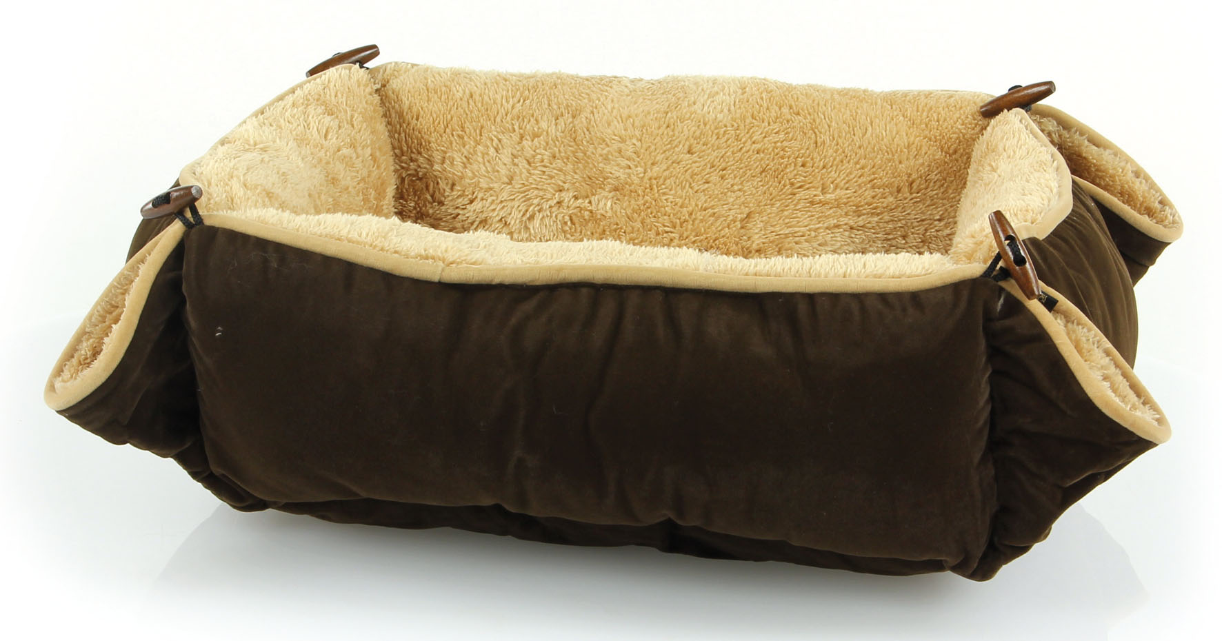 swisspet Universalbett Bobby, beige/dunkelbraun 53x42x18cm