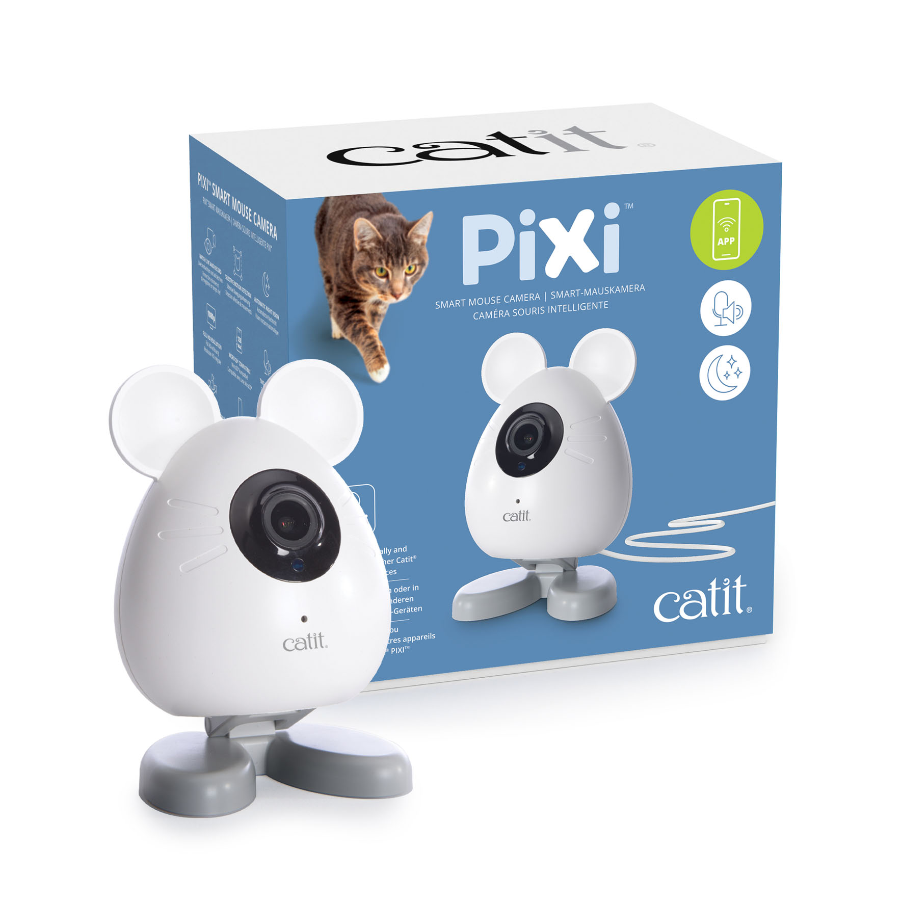Catit Pixi Smart Mouse Camera, 7x7x9.7cm