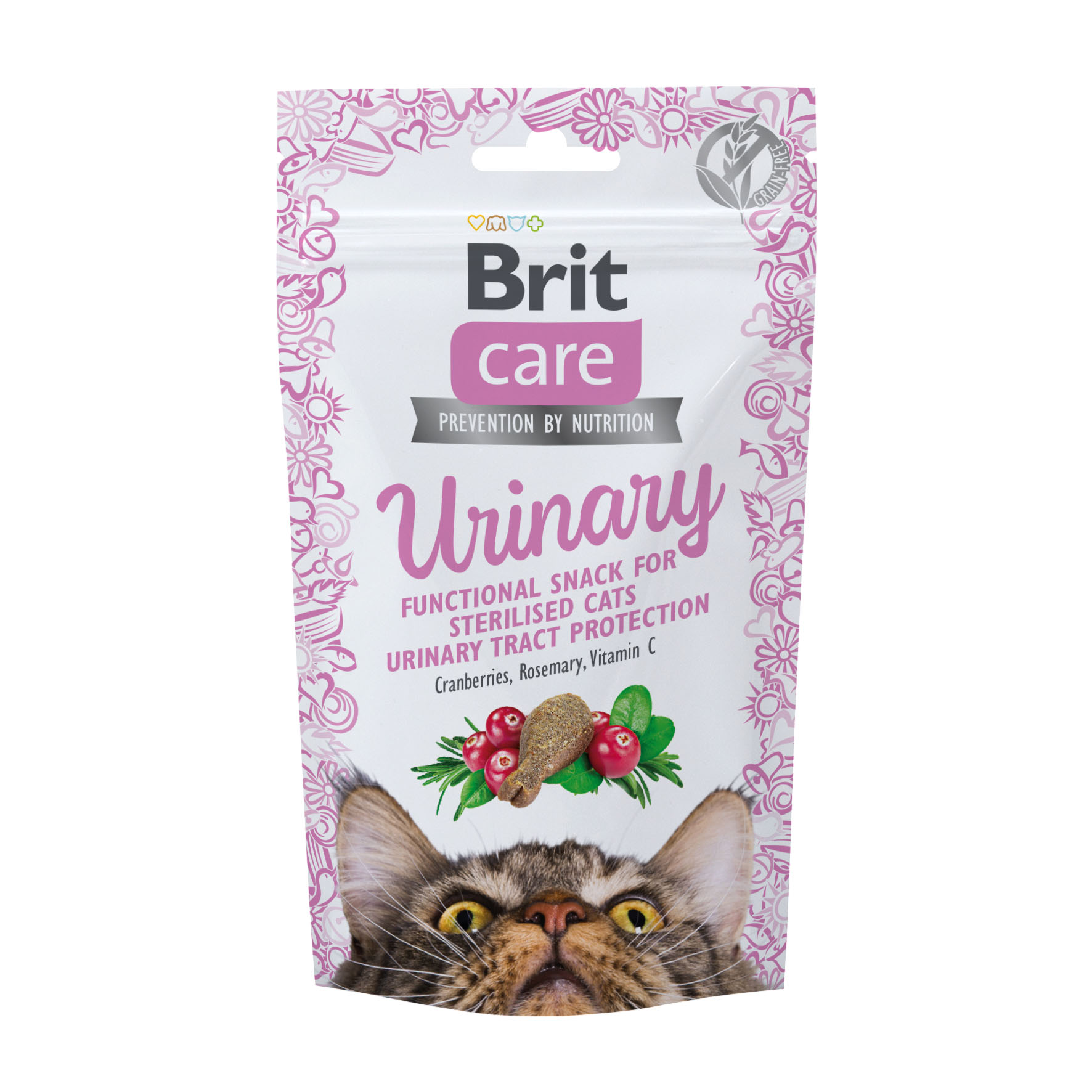 Brit Care Cat Urinary – Friandise fonctionnelle pour chats stérilisés, 50 g