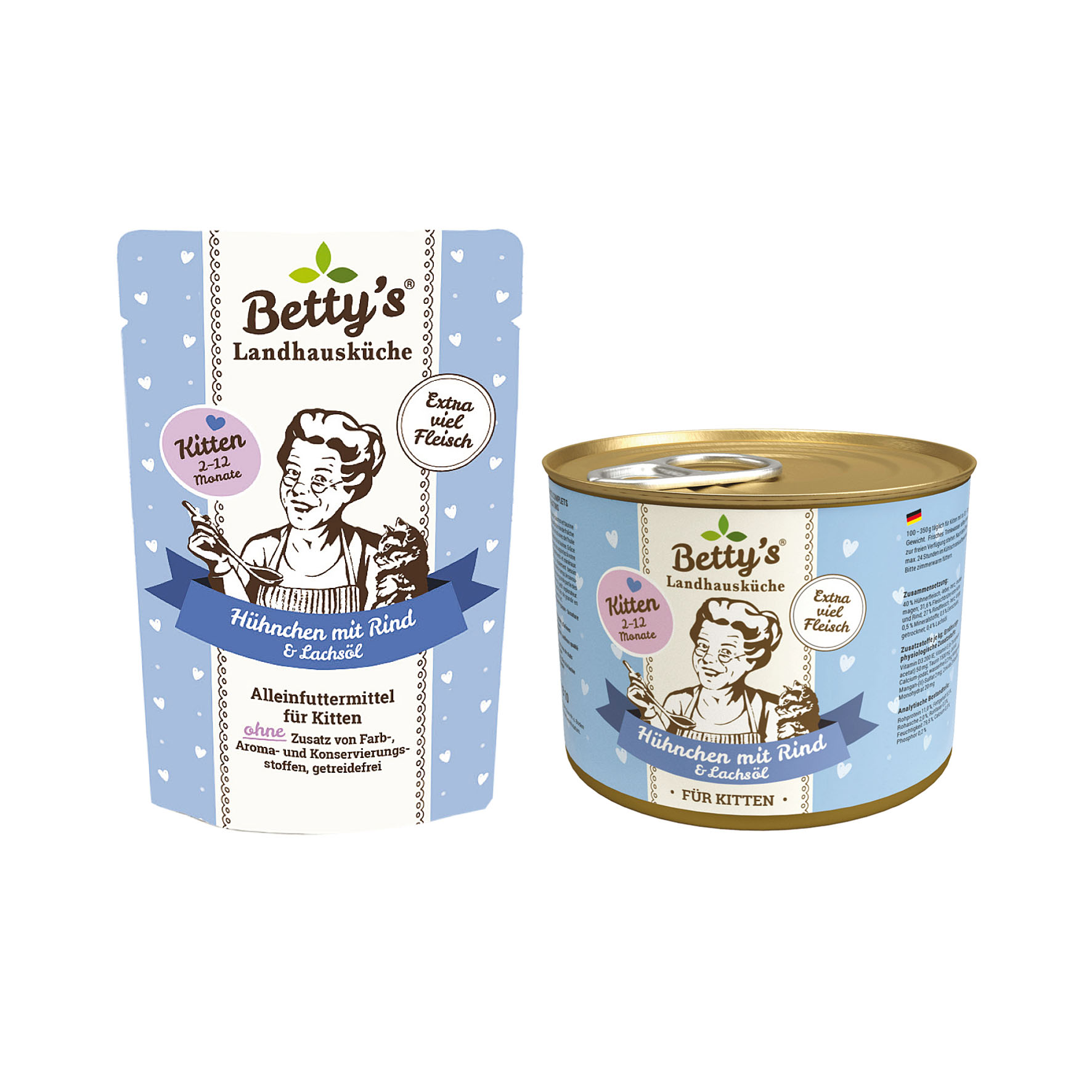 Betty's Landhausküche Kitten Huhn & Rind