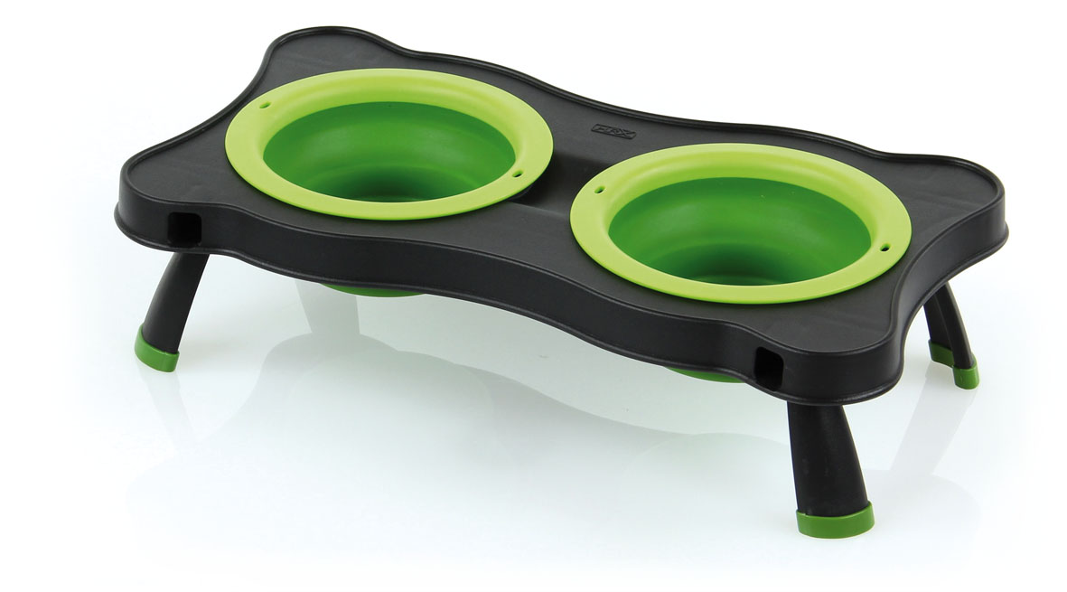 swisspet Doppelnapf Henry, 2x60ml, grün