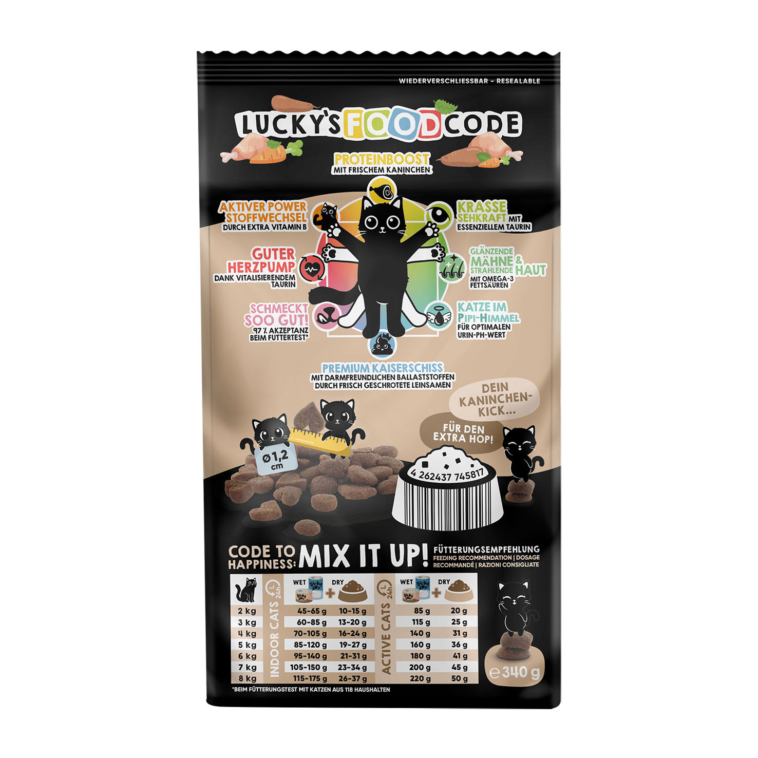 Lucky Lou Food Code Mono Lapin 340g