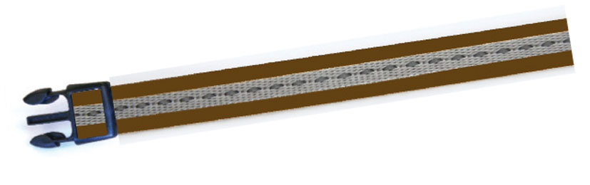 swisspet collier chien V 15mm/26-40cm, brun