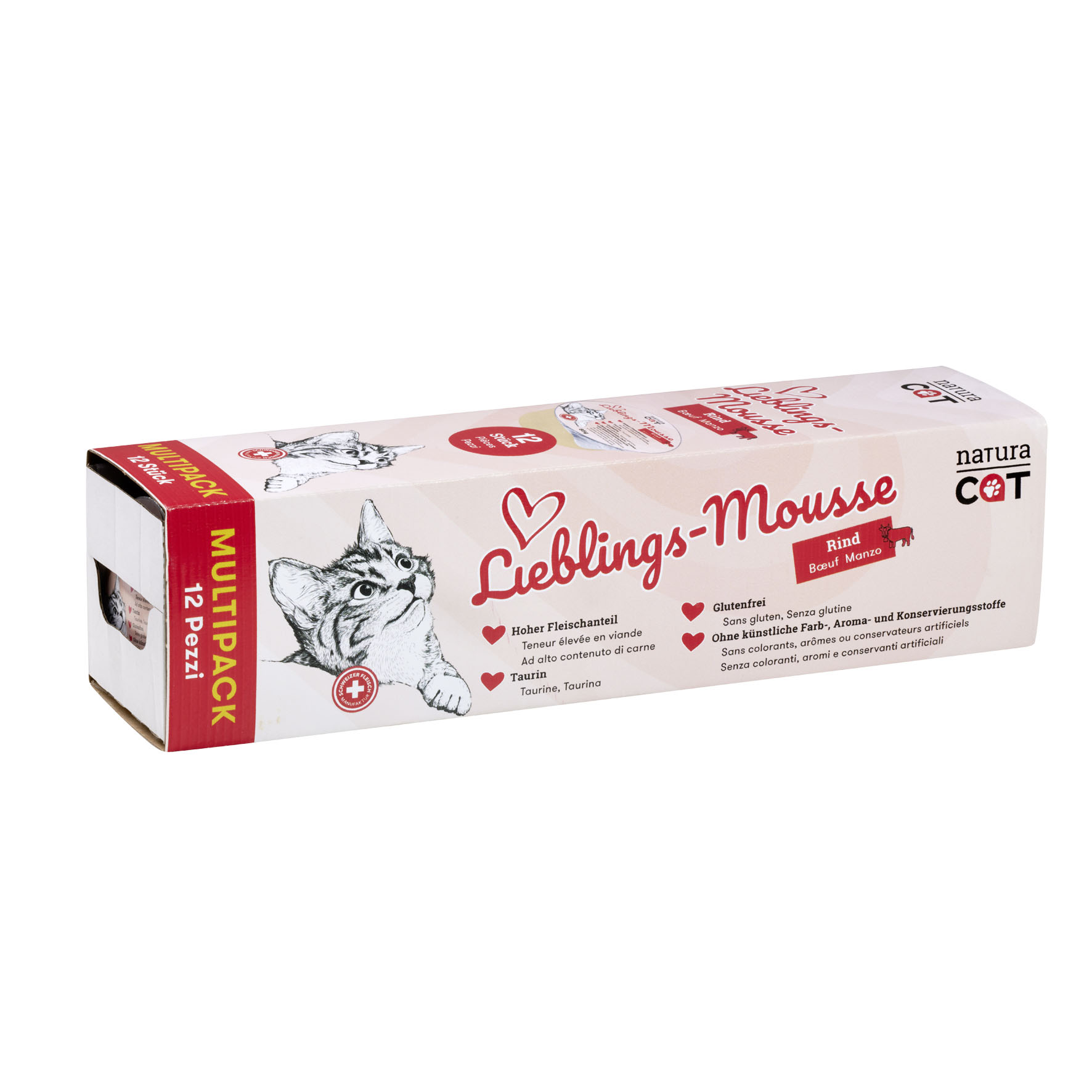 NaturaCat Lieblings-Mousse Rind, 12x85g