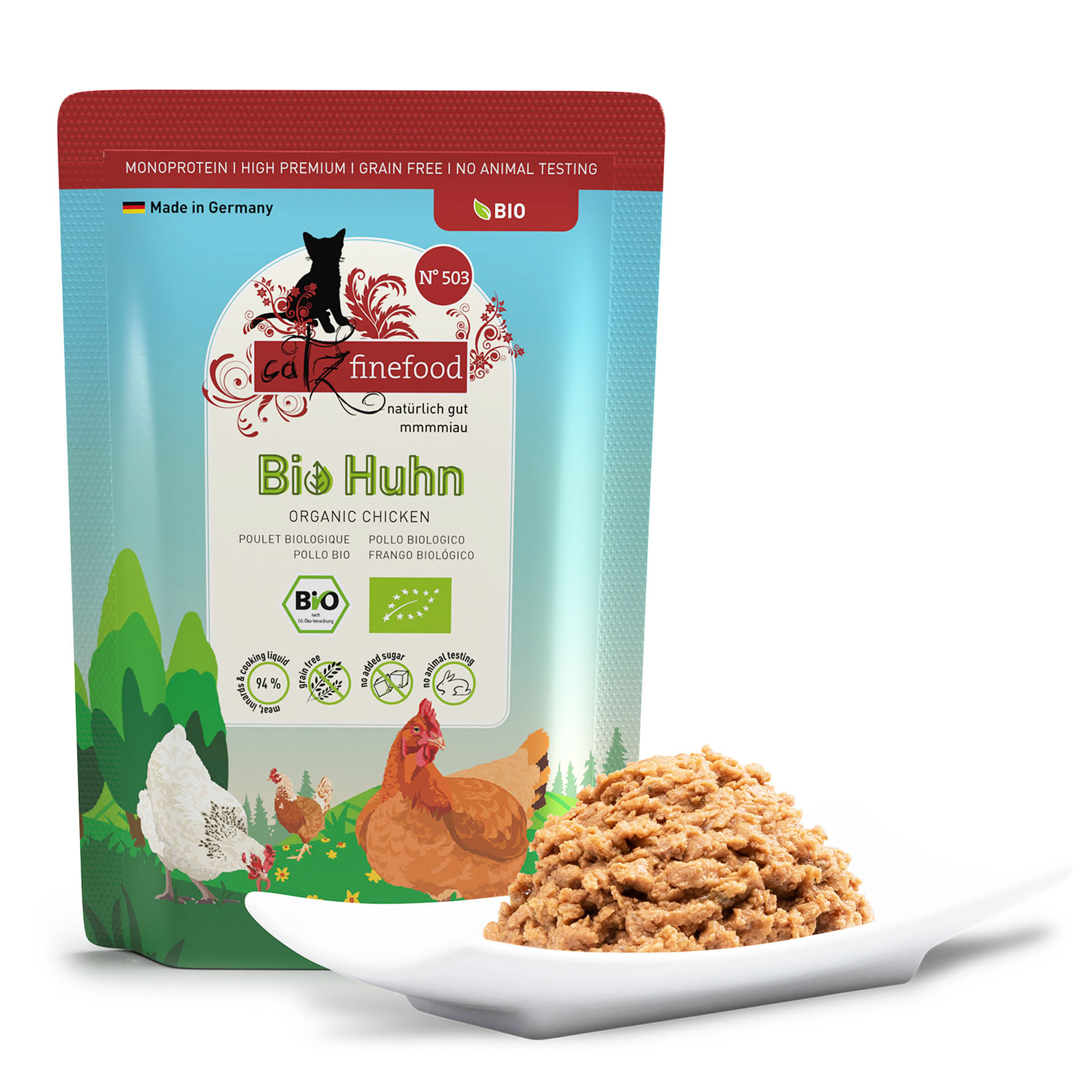 Catz Finefood Bio No. 503 avec poulet, 85g