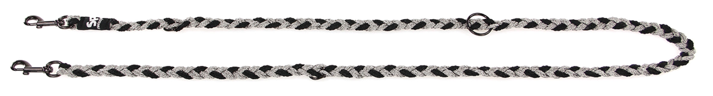 swisspet Führleine, schwarz-grau, 10mm/2m