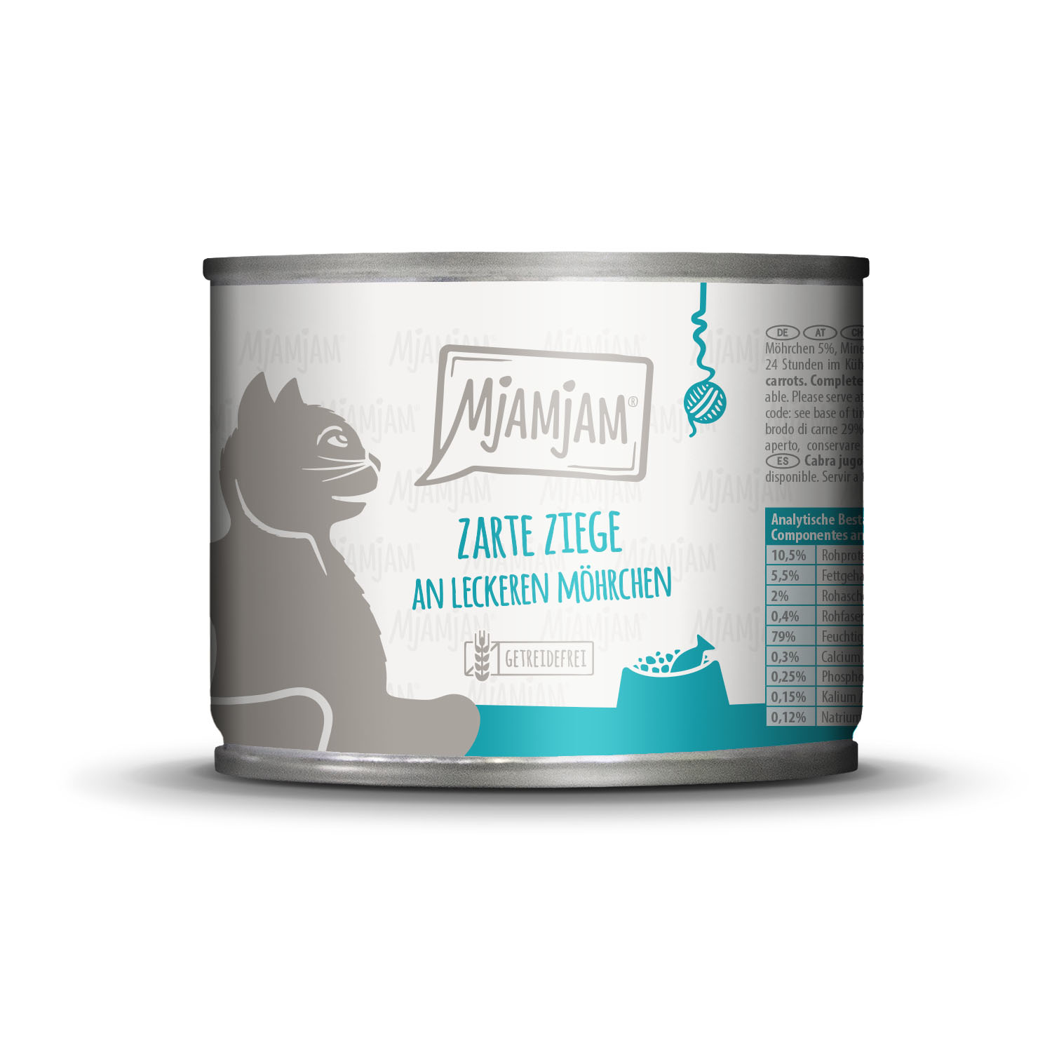 MjAMjAM Cat - Capra e carotine, cibo umido per gatti, 200 g