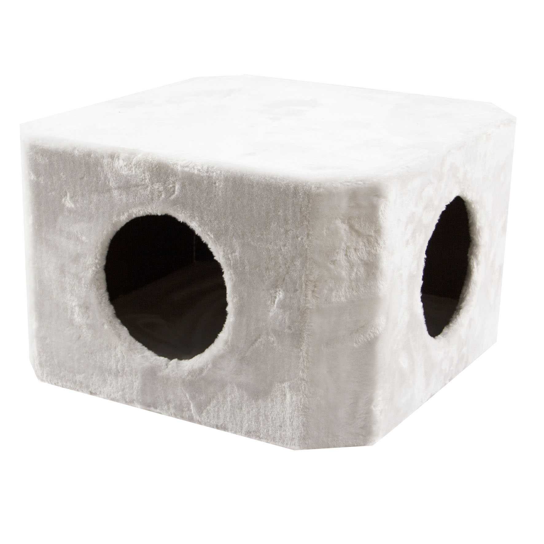 Höhle eckig, 2-Loch, 48x48x30cm, weiss