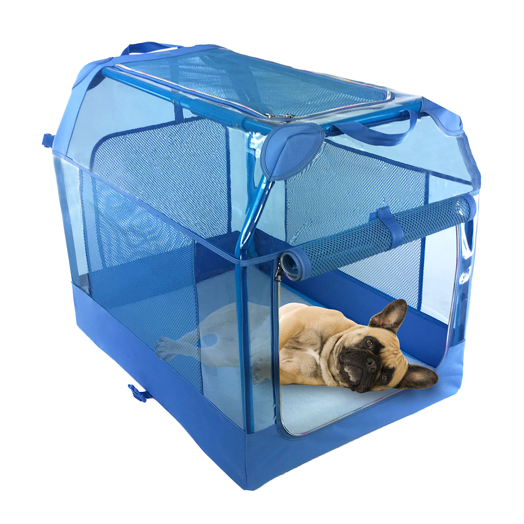 swisspet Transportbox Nitro, blau, L, 76x53x61cm