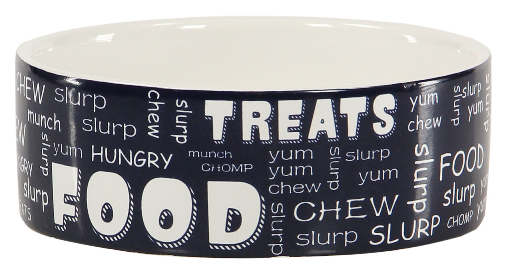 swisspet Keramiknapf FOODSLURP, blau/beige, S ø 12.5x4.5cm, 300ml