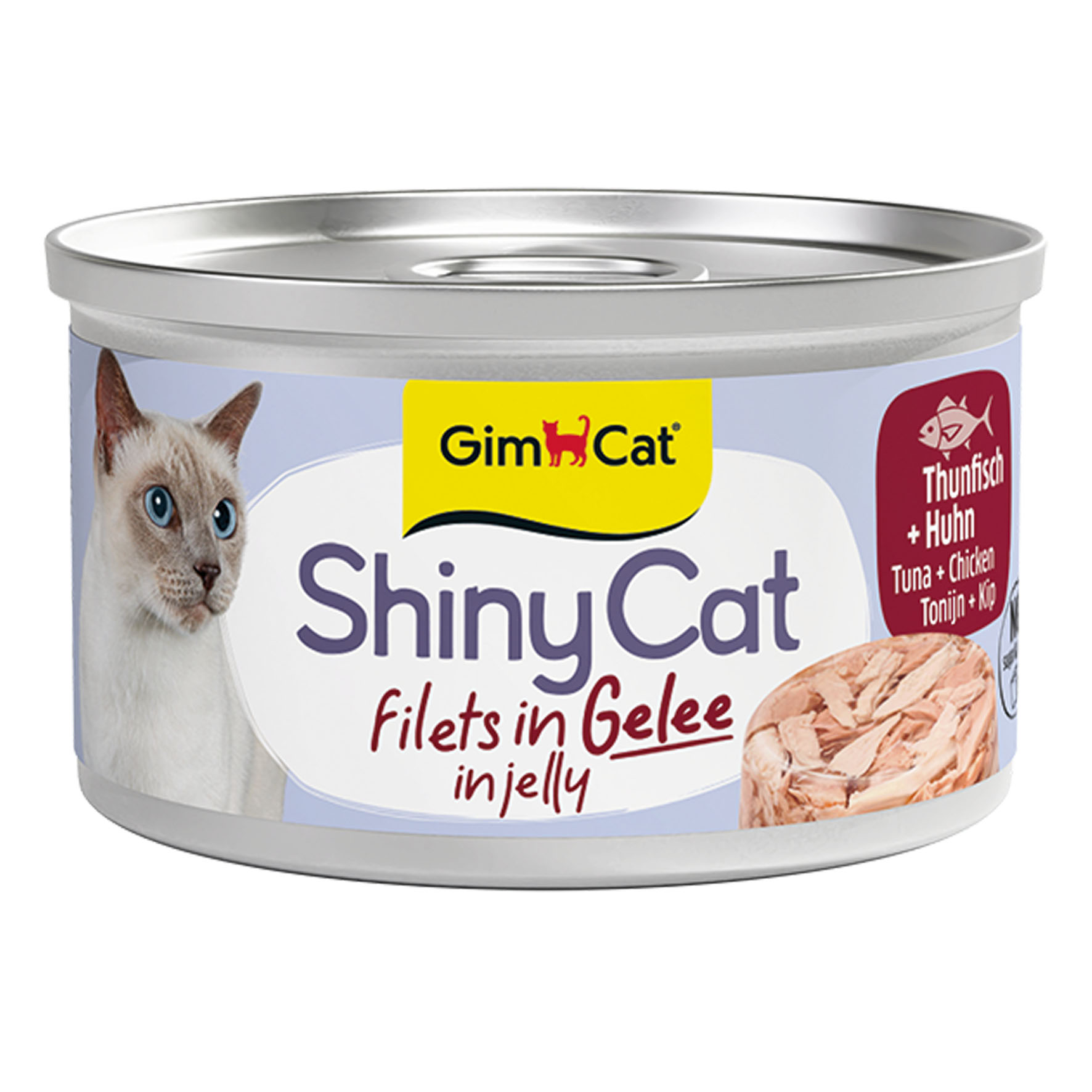 GimCat ShinyCat Thunfisch mit Hühnchen, 70g