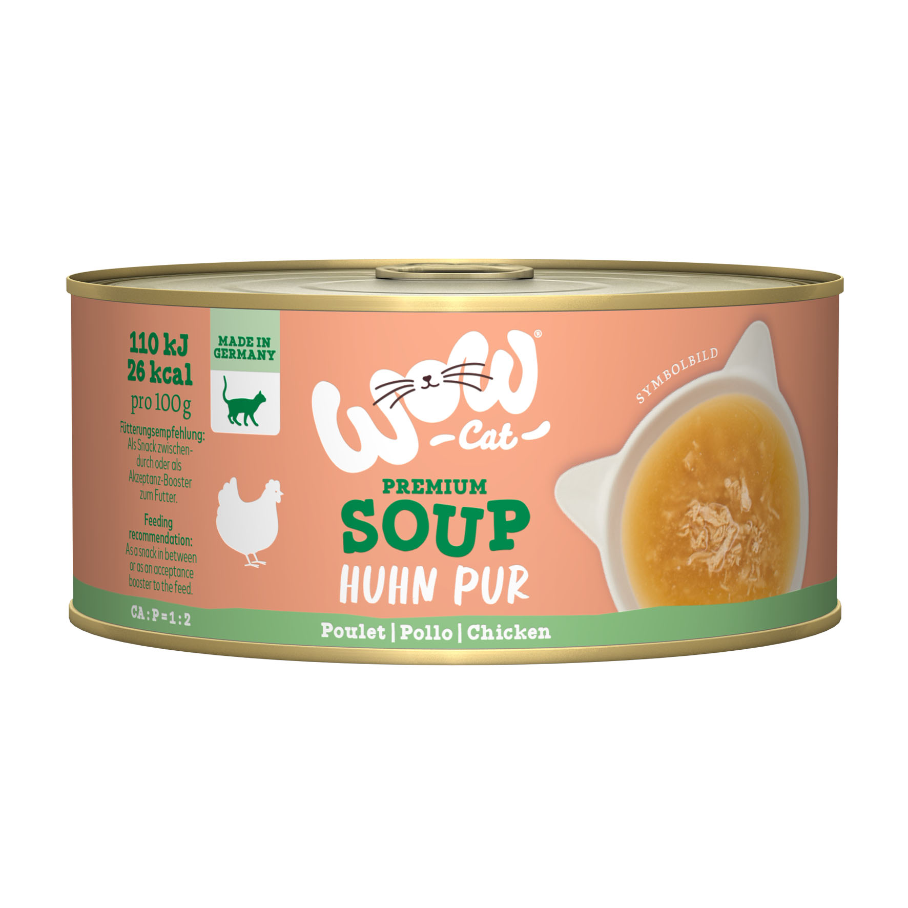 Suppe mit Huhn, 70g