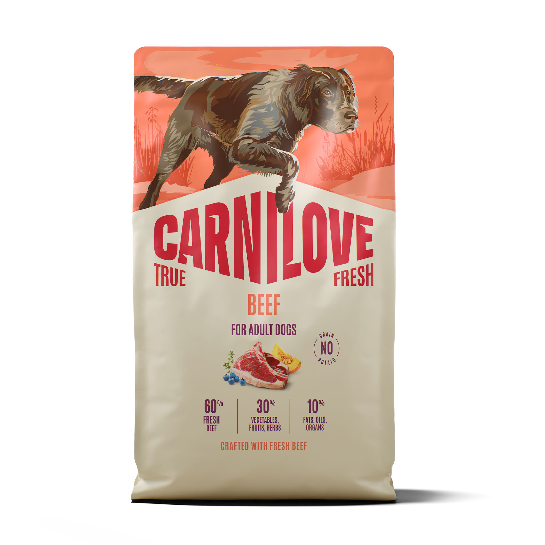 Carnilove Dog True Fresh Adult - Rind, Trockenfutter für Hunde