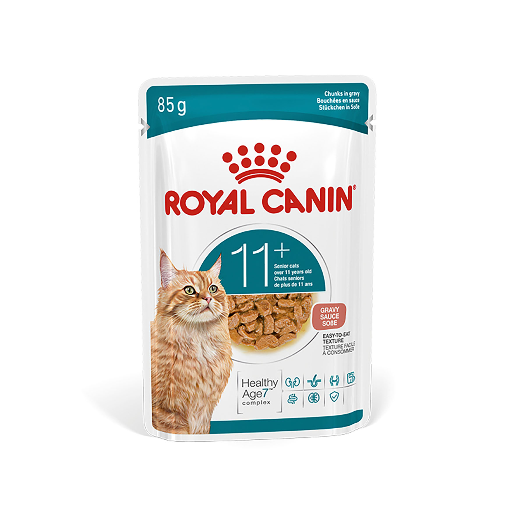 Royal Canin FHN Ageing 11+ Gravy Nassfutter für Katzen, 85g