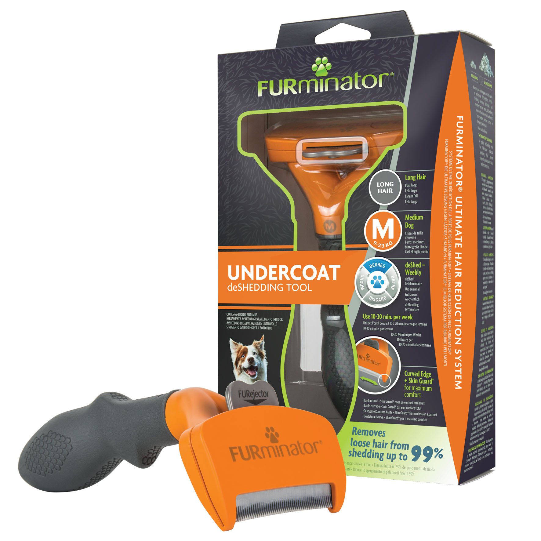 Furminator de Shedding M, Langhaar