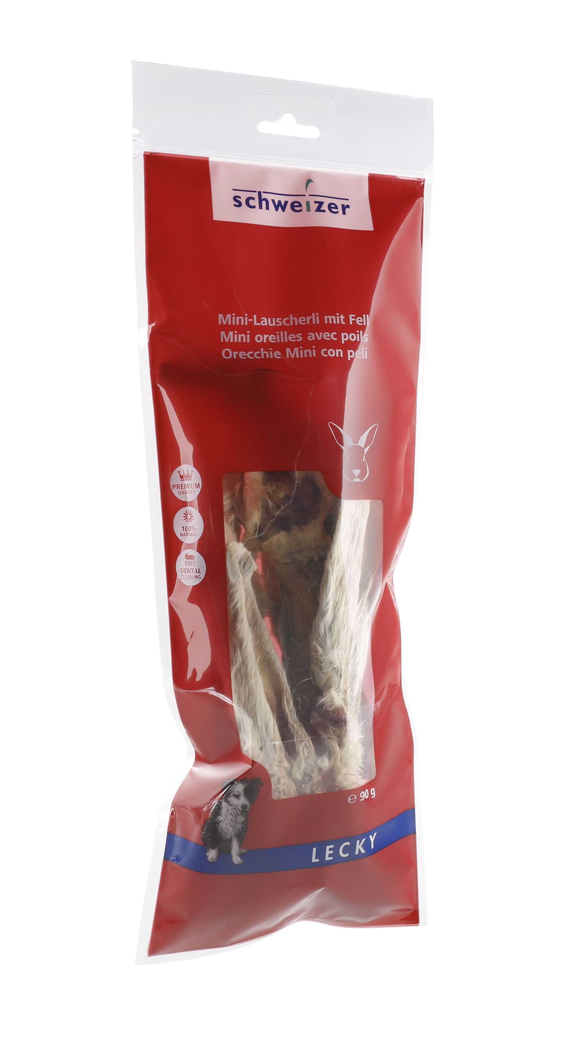 Lecky Mini oreilles avec poils, 90g