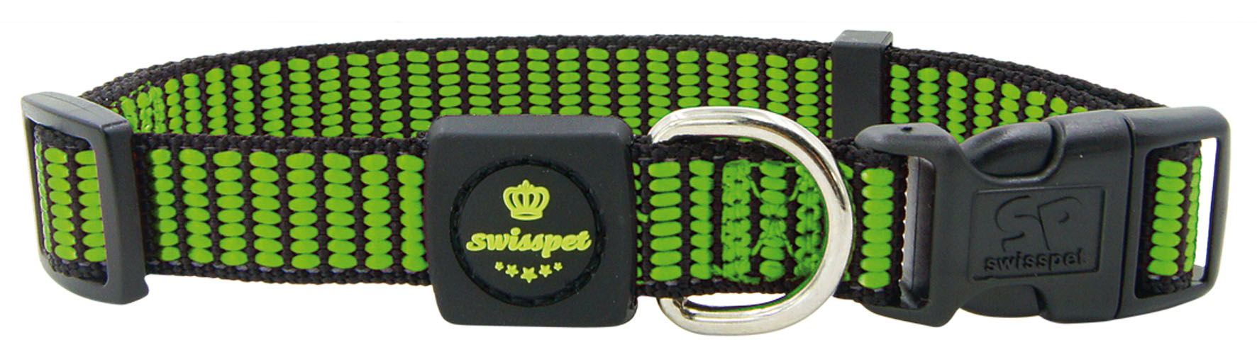 swisspet Hundehalsband City Dog, grün, M 20mm/34-49cm