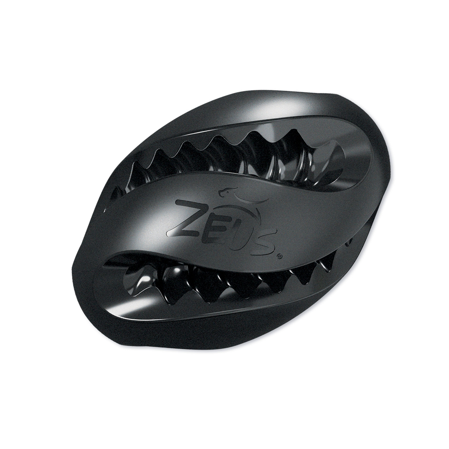 Zeus Chewchasers Rugby Ball, 12.5cm, schwarz