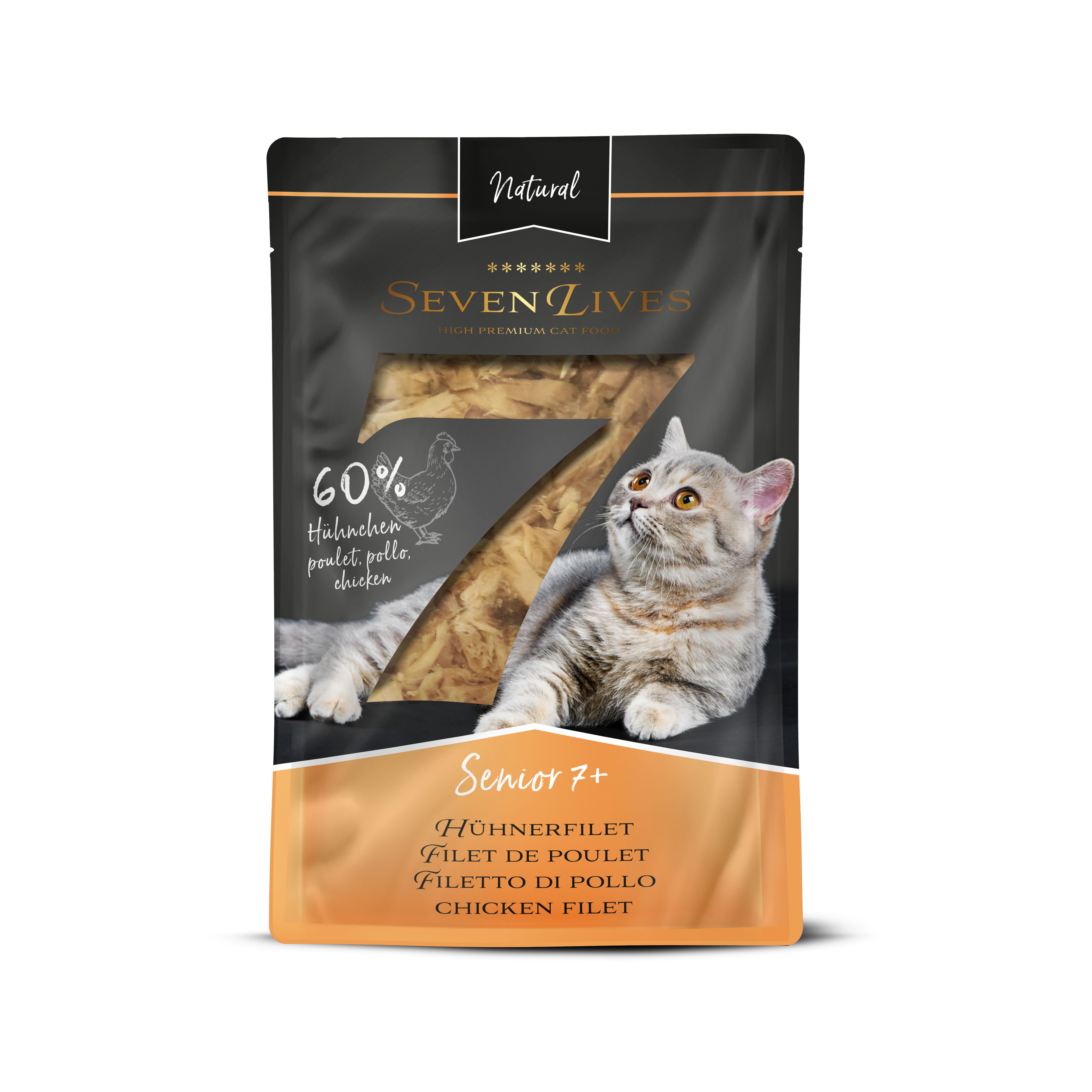 SevenLives Senior 7+ filet de poulet, 6x60g