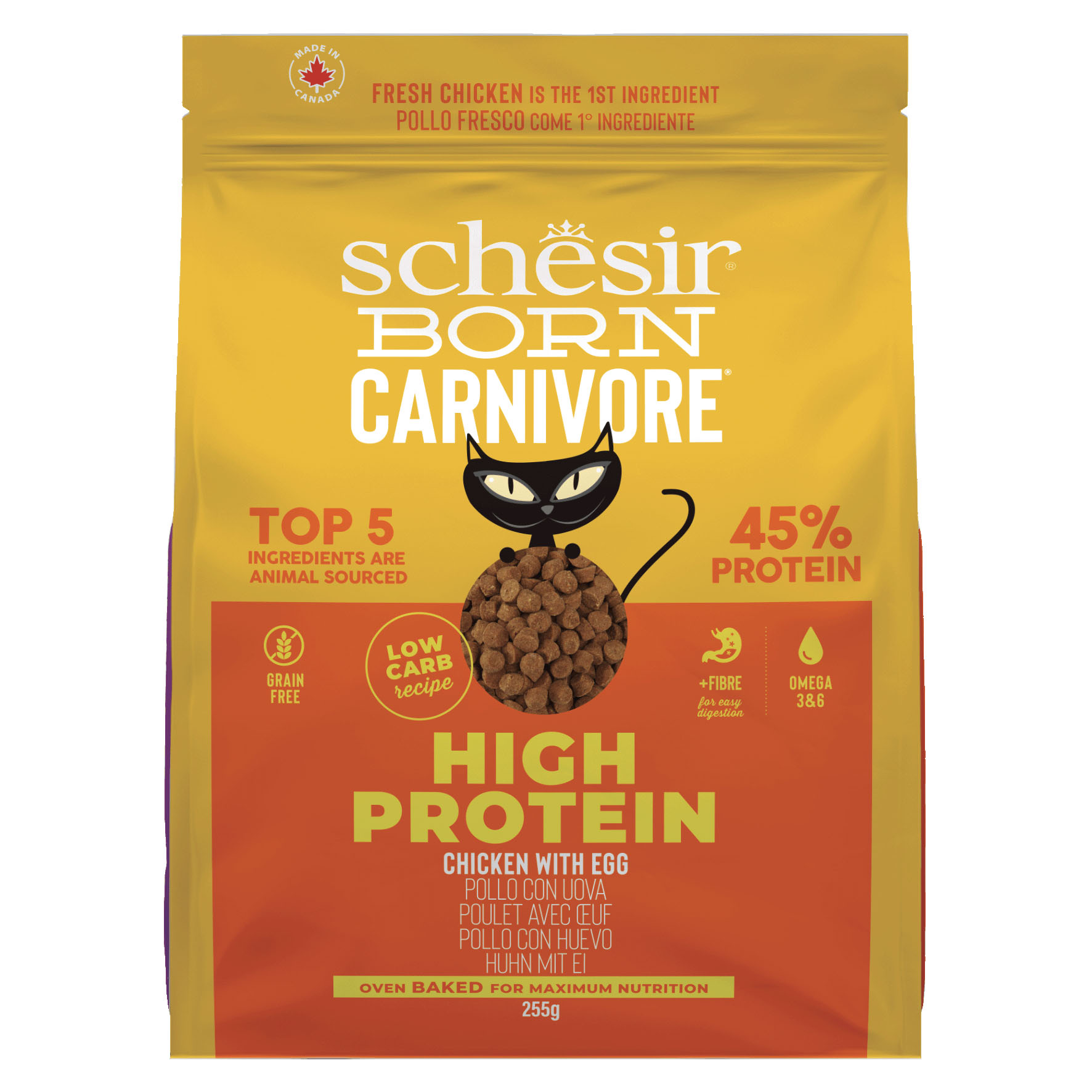 Foodwaste-Schesir Born Carnivore Cat Huhn&Ei 255g