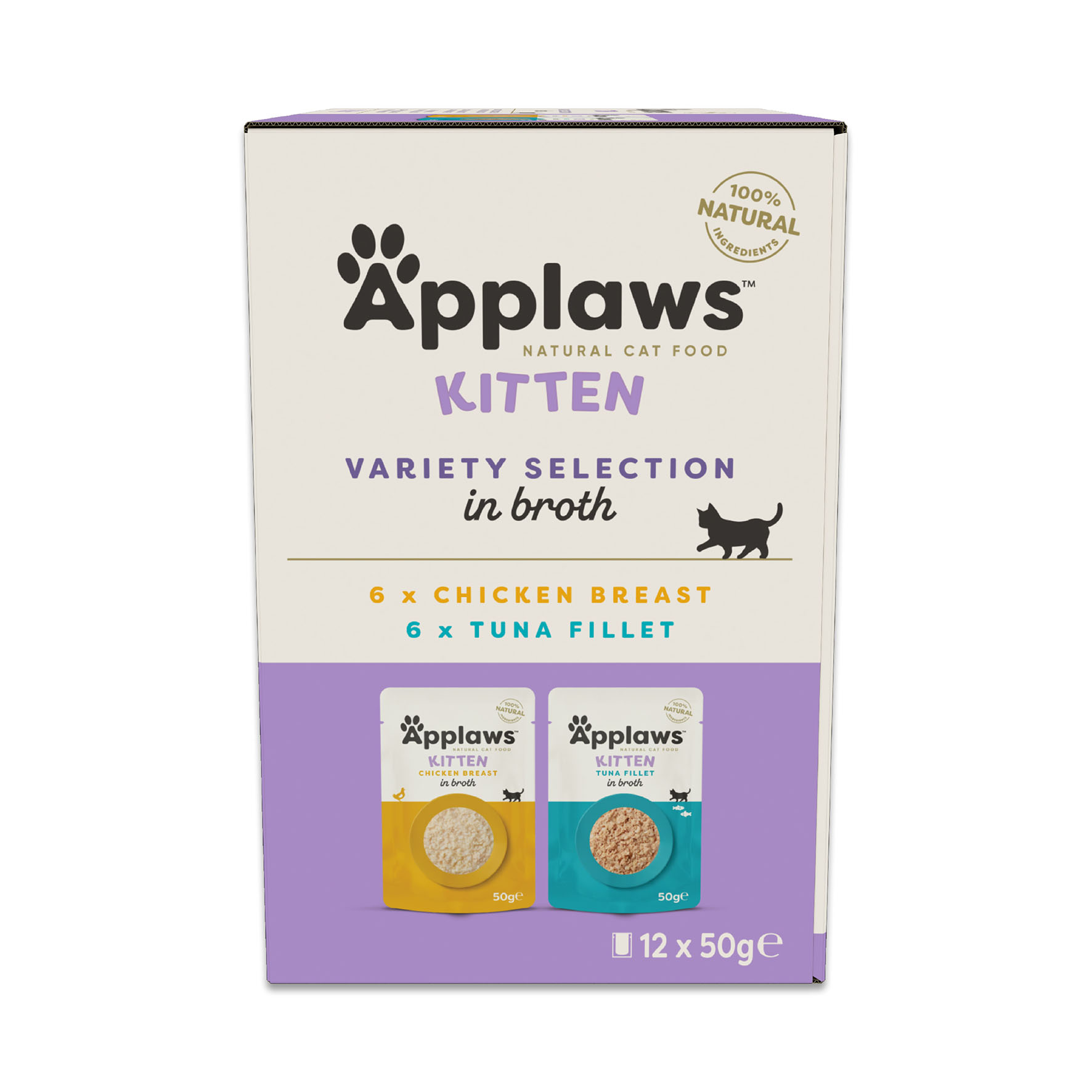 Applaws Pouch Kitten Multipack 12x50g