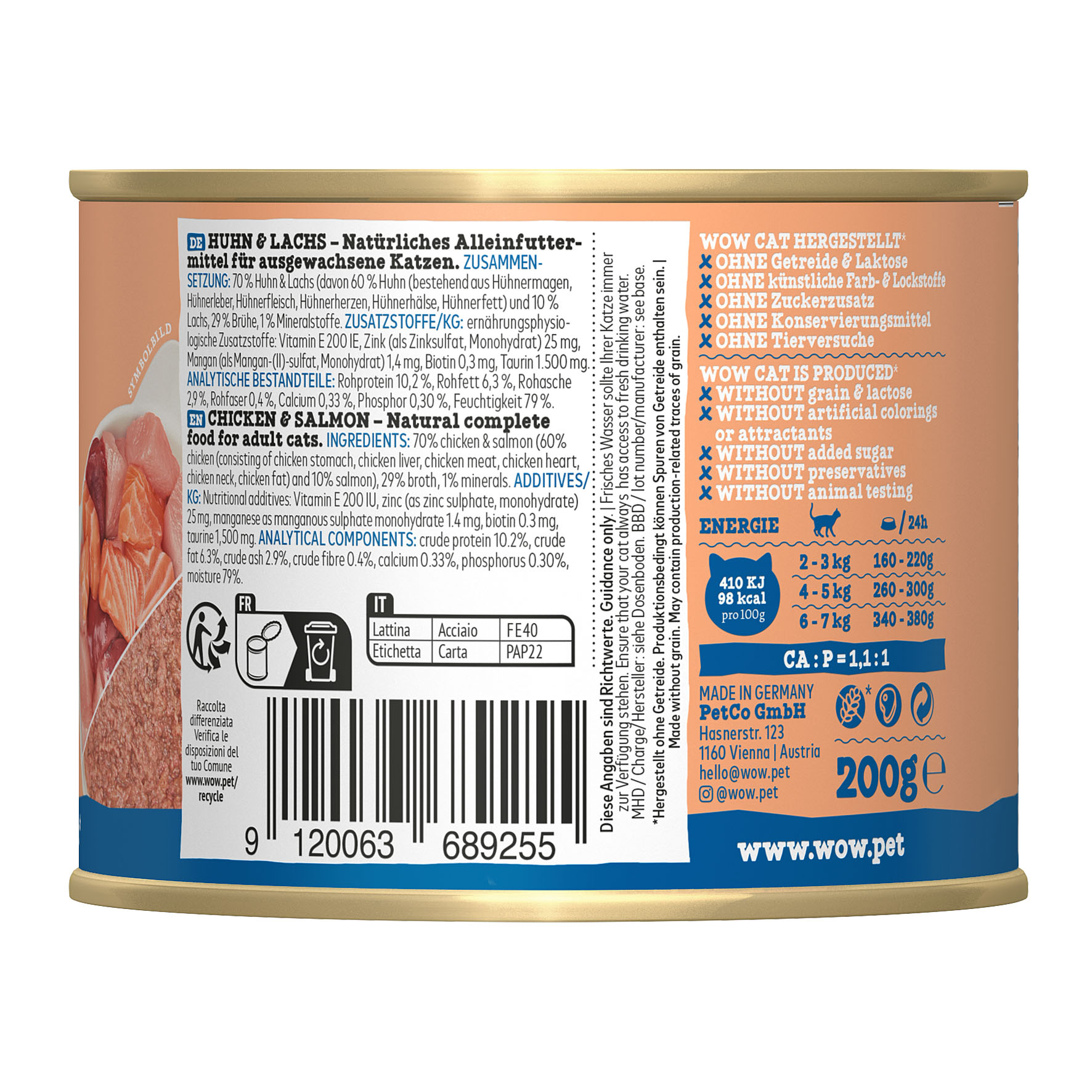 WOW Adult Huhn & Lachs, 200g